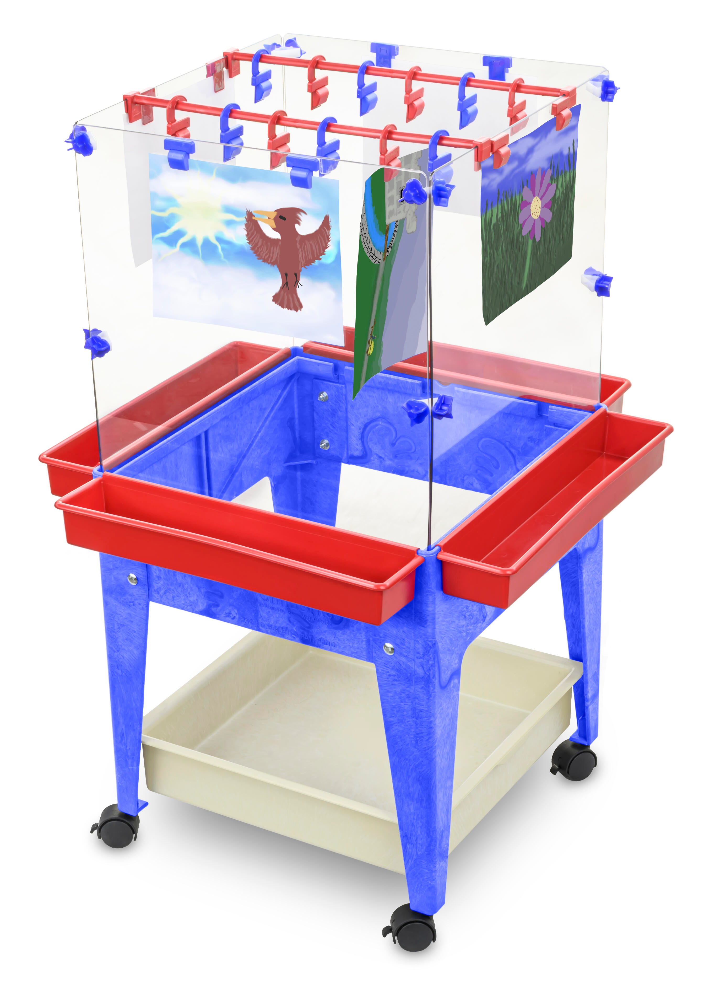 Childbrite 4-Station Art Easel with Mega Tray 4002688